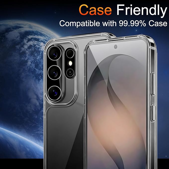 TZGZT 3 Pack Screen Protectors for Samsung Galaxy S26 Ultra,Tempered Glass | 9H+ Hardness, Military Grade Shatterproof, HD, Easy Installation, Bubble Free, Case Friendly,Include Camera Lens Protectors - Image 7