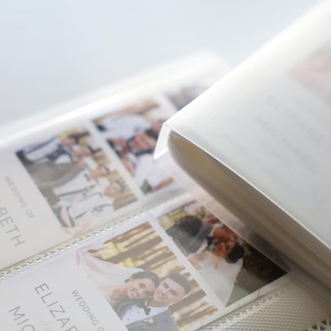Photo Booth Photo Album - For Wedding or Party- Holds 120 Photobooth 2x6 Photo Strips - Slide In (FROST) - Image 3