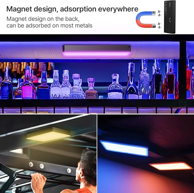 ULANZI PL-01 RGB Video Light, Portable RGB Camera Light with 4000mAh Battery, 360° Color 20 Light Effects, CRI≥95 2500-9000K LED Panel DSLR Photography Lighting for YouTube, Video Conference, Vlogging | 0-360° Full RGB HSI Adjustment 4000mAh Built-in R... - Image 5