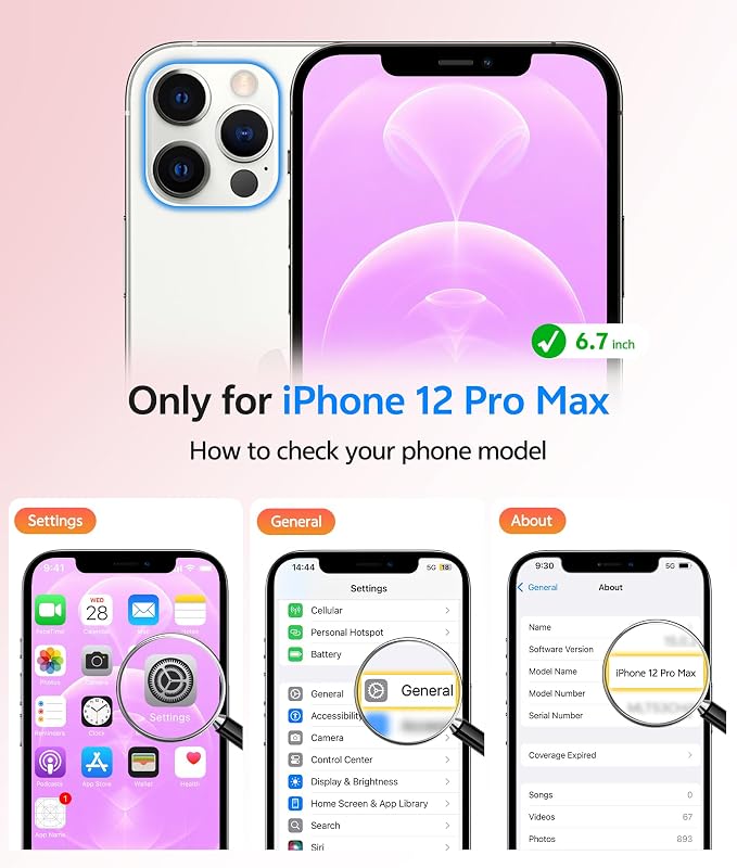FNTCASE for iPhone 12 Pro Max Case, Fit for Magsafe, Translucent Matte Back | Strong Magnetic Charging, Shock Absorbent, 14FT Military Grade Drop-proof, Anti Slip, Pink - Image 2