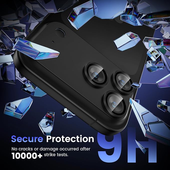 Tensea for iPhone 17 Pro Camera Lens Protector | Metal Aluminum Alloy Tempered Glass Cover Camera Screen Protector Accessories, Case Friendly - Image 5