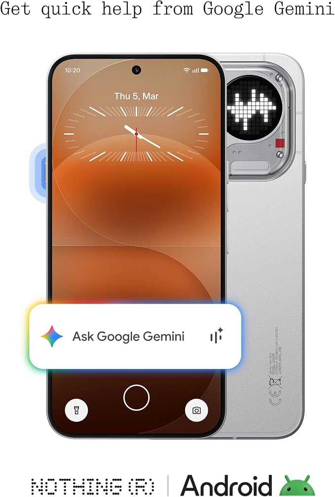 Nothing Phone (4a) Pro Cell Phone 2026 New, Unlocked Android 16 Smartphone, Triple-Lens Camera, AI Photo Edits, 6.83" 144Hz AMOLED Display, 5080mAh Battery, Dual-SIM Glyph Matrix (Sliver, 12+256GB) | Phone - Image 7