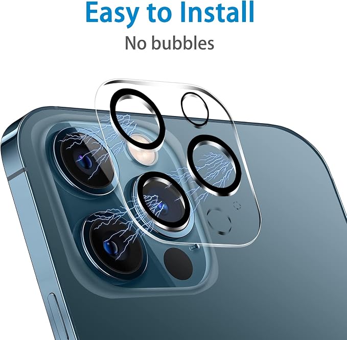Dengduoduo 3 Pack Tempered Glass Camera Lens Protector for iPhone 12 Pro 6.1", Ultra HD, 9H Hardness, Anti-Scratch, Case Friendly, Easy to Install [No Affect on Night Shots] - Image 5