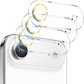 Dengduoduo 3 Pack Camera Lens Protector for iPhone Air, Tempered Glass, Ultra HD, 9H Hardness, Anti-Scratch, Case Friendly [No Affect on Night Shots], Glitter Gold by Dengduoduo