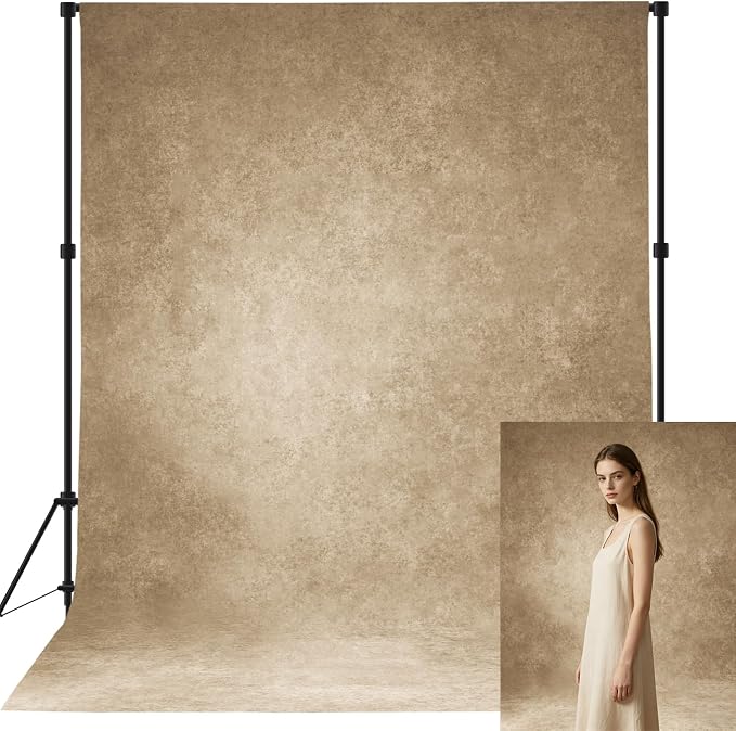 8x10ft Beige Photo Backdrop,Classic Abstract Texture Photography Background,Backdrop for Studio Photoshoot,Live Stream,Baby Shower,Pregnant Women & Product Shooting by Naykaly