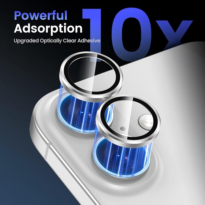 Tensea for iPhone 17 Camera Lens Protector, Camera Cover Screen Protector | Metal Individual Ring with 9H Tempered Glass for iPhone 17 6.3inch, HD Clear, Easy Installation, Full Protection - Image 4
