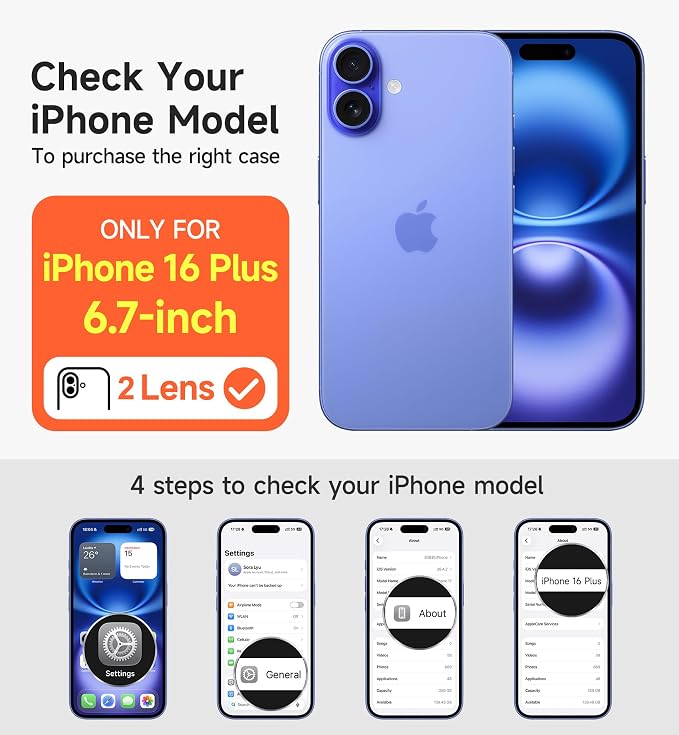 SURITCH for iPhone 16 Plus Case with Magnetic Camera Slide Cover and Adjustable Kickstand, Compatible with MagSafe, Shockproof Bumper Case Slim Protective Cover for iPhone 16 Plus 6.7 Inch,Dark Purple - Image 2