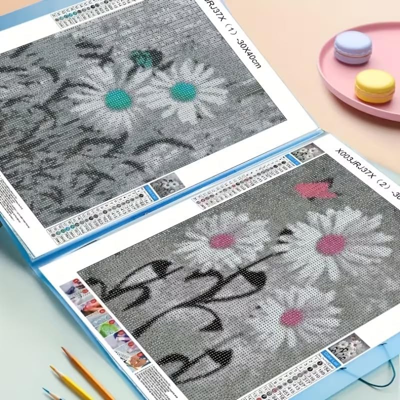 Huacan A3 Art Portfolio Folder - 30 Pocket (60 Pages) Art Portfolio Binder with Handle, Large Capacity Artwork Storage Organizer for 12x16in - Image 5