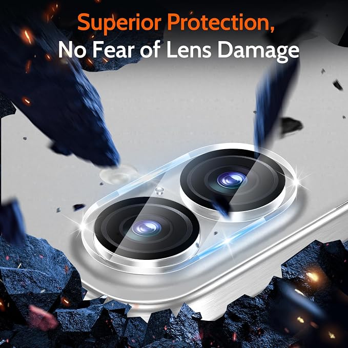 WHPXJY (3 Pack Camera Lens Protector Compatible for iPhone 16/16 Plus Tempered Glass, Maintains Original Clarity/Ultra HD Clear/Shatterproof/Anti-scratch/Case Friendly/Easy to Install - Image 2