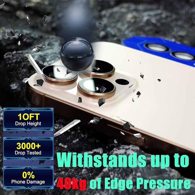 2 Set Camera Lens Protector for iphone 17,Ultra HD 9H Tempered Glass Camera Protector,Anti Scratch Women Girls Shiny Camera Cover for iphone 17 2025,Glitter Silver - Image 4