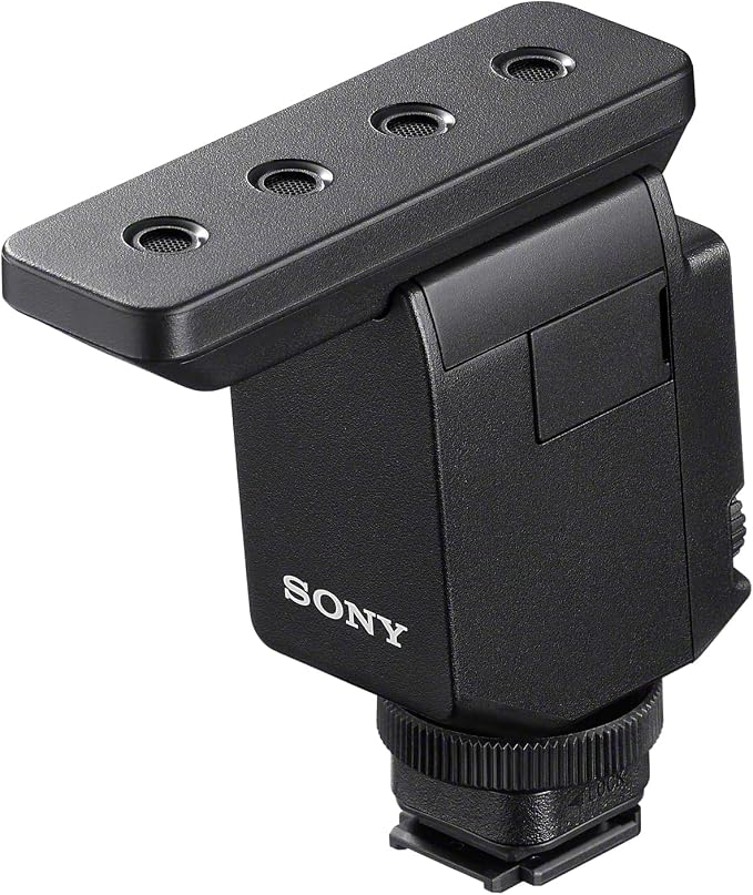 Digital MI Shoe Shotgun Microphone with Beamforming Technology for Three switchable directivities - ECM-B10,Black | Supplied windscreen, Designed to minimize vibration noise, Beamforming Technology for Three switchable directivities by Unknown