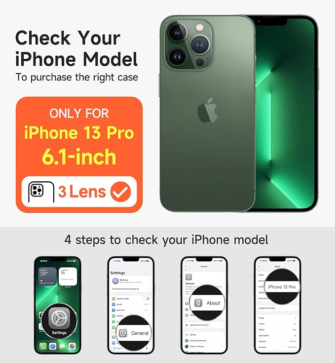 SURITCH for iPhone 13 Pro Case with Magnetic Camera Slide Cover and Adjustable Kickstand, Compatible with MagSafe, Shockproof Bumper Case Slim Protective Cover for iPhone 13 Pro 6.1 Inch, Black - Image 2