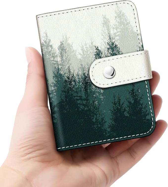 Mist Forest Small Photos Album for 2x3 Inch Films, 56 Pockets | Mini Cute Picture Book, Wallet Size, for Polaroid Fujifilm Instax Mini Instant Camera Printer, Kpop Photocard Binders Holders by Lebrocoli