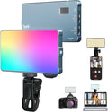 Selfie Light, 96 LED Phone Light with Metal Hotshoe & Clip, Rechargeable 2500K-8000K 360° Full Color 21 Scenes RGB Video Light for Phones, iPhone, Laptops, Cameras, Vlog, TikTok, Gifts for Women & Mom | CRI 96+ 2500K-8000K Rechargeable Full Color 21 Sc... by Zecti