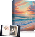 DEGDFSGR Small Photo Album 4x6 60 Pockets 120 Photos - Adventure Book Baby Photo Albums Photo Books for 4X6 Pictures Memory Book with Black Elastic Band for Photo Storage, The Setting Sun by Unknown