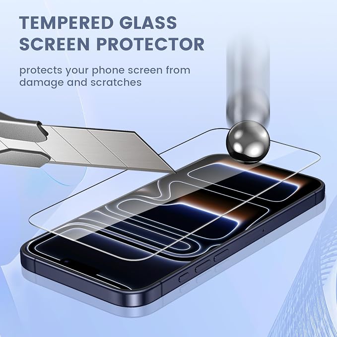 Maxdara for iPhone 17 Pro Max Screen Protector (6.9 inches) | iPhone 17 Pro Max Back Screen Protector and Front Screen Protector with Camera Protector, 9H Hardness - Image 4