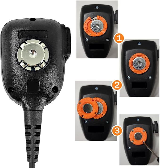CB Mic Holder | Magnetic Mobile Radio Mic Car Mount Holder | CB Mic Hanger | for Kenwood KMC-30 KMC-32 KMC-35 KMC-36 for Motorola PMMN4090 HMN3596A HLN9073 RMN5052A | with Adhesive Back (Black) - Image 4
