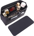 Doxo Purse Organizer Insert for Handbags & Base Shaper 2pc Set, Felt Neverfull PM Organizer Insert, Tote Bag Organizer with Zipper Pocket and Bottle Holder, Fit Neverfull PM and More, Black-M by Doxo