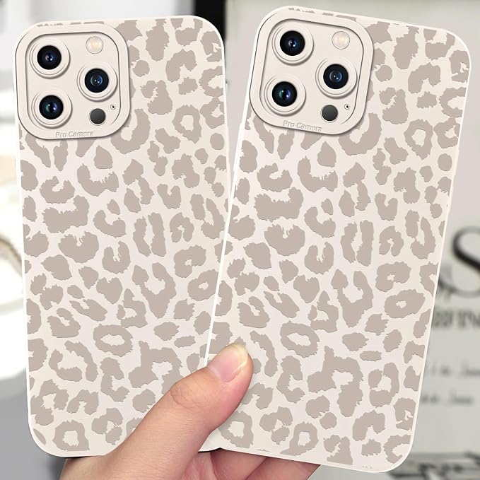 Cute Cheetah Print Phone Case for iPhone 11 Pro White Luxury Leopard Case 5.8", Aesthetic Pattern Design Cover Full Camera Lens Protective Shockproof Soft Slim TPU Funda for Women Girls - Image 8