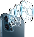Dengduoduo 3 Pack Tempered Glass Camera Lens Protector for iPhone 12 Pro Max 6.7" Bling Glitter Sparkle, Ultra HD, 9H Hardness, Anti-Scratch, Case Friendly, Easy to Install [No Affect on Night Shots] by Dengduoduo