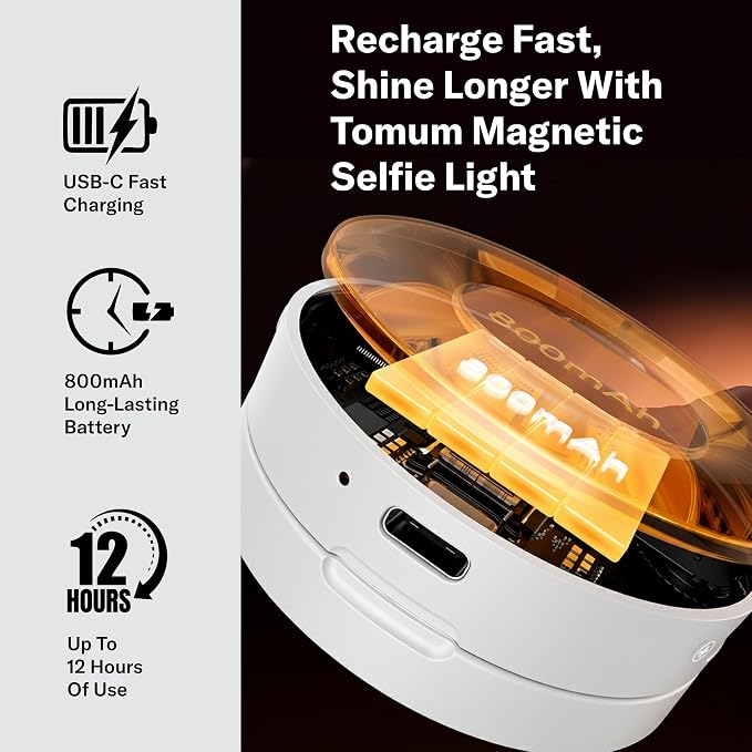 Selfie Light Magnetic - Cell Phone Ring Lights Mirror Cell Phone Attachment - Image 5