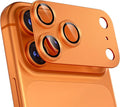 for iPhone 17 Pro Camera Lens Protector, Cosmic Orange | [Military Grade Shatterproof] [Strong Adsorption] [Case Friendly] Matte Metal Tempered Glass Camera Screen Cover Accessories by Beuxece