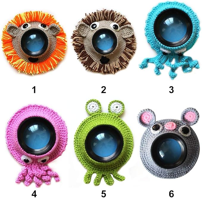 Saycker Huggers,Animal Shutter Hugger, Camera Lens Stand, Cute Animal Lens Accessory Teaser Toy,Photography Props, Camera Buddies Posing Prop for Portable Video Devices(Orange) - Image 9