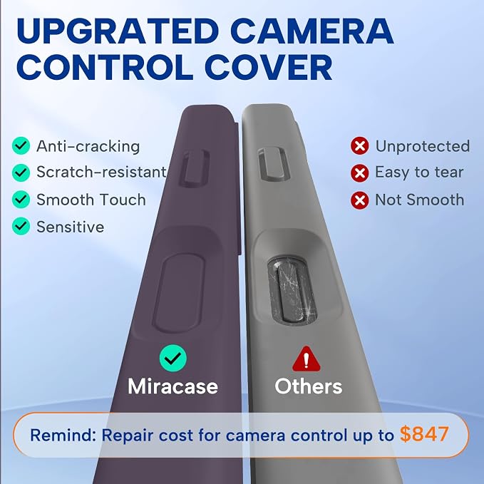 miracase Magnetic for iPhone 16 Pro Max Case, [Soft Anti-Scratch Microfiber Lining], Compatible with MagSafe, Liquid Silicone Case Shockproof Drop Protection Phone Case for 16 ProMax, Dark Purple - Image 3