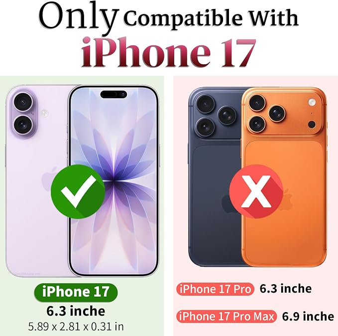 HNHYGETE for iPhone 17 Case with Screen Protector: [Military Grade 20ft. Drop Tested] Slide Camera Cover Ring Shockproof Protective Phone Case for - iPhone 17 (Black) - Image 2