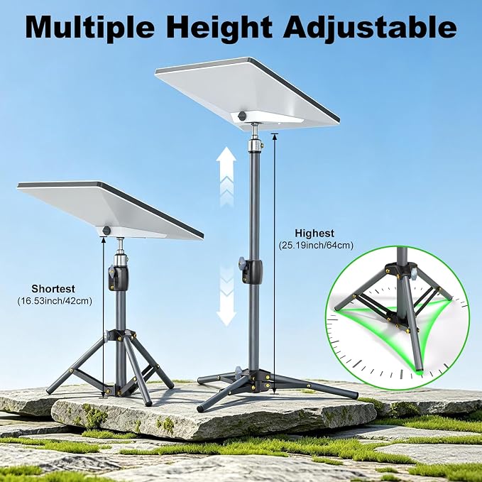 for Starlink Mini Tripod Stand Mount with Adapter Kit Accessories | Adjustable Height Tripod Mounting Adapter Compatible with Starlink Mini,Portable Sturdy Stand for Outdoor Camping, Travel, Rv - Image 5