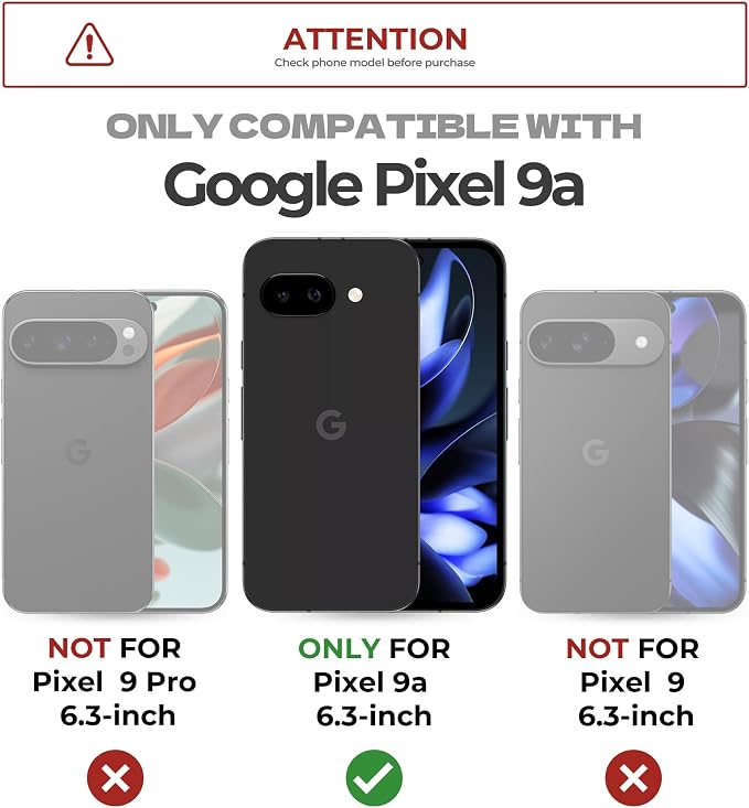 Dexnor for Google Pixel 9a Case with Slide Camera Cover & 2 Front Frames & Built-in Screen Protector & Heavy-Duty Kickstand, Full-Body Protective Cover Rugged Bumper Cases for Pixel 9a,Peony Pink - Image 2