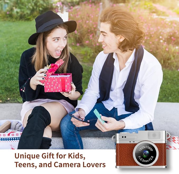 LKT 1080P Mini Keychain Camera with 32GB Card & OTG Adapter, Portable Pocket Digital Camera with Retro Filters & Screen, Tiny HD Camcorder for Phone Transfer, Travel, Kids and Gifts - Image 5