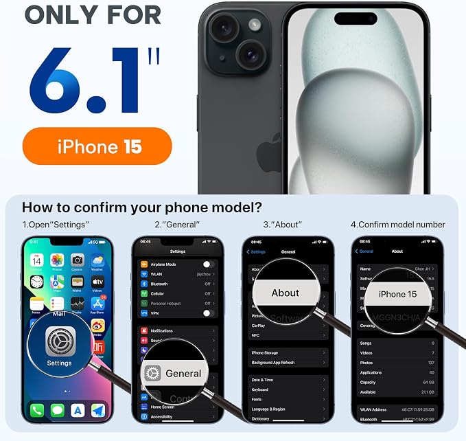 Miracase Silicone & Magnetic for iPhone 15 Case, Dark Green | Compatible with MagSafe, Soft Microfiber Lining, Premium Silicone Cover Shockproof Drop Protection Phone Case for 15 - Image 6