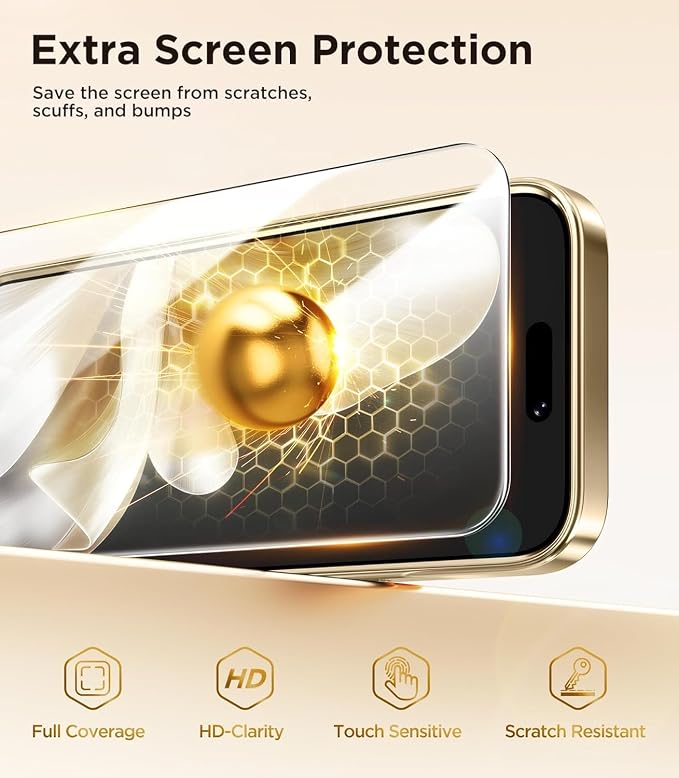 Magnetic Glossy Case for iPhone 17 Pro Max,iPhone 17 ProMax Phone Case Slim Clear Luxury with Screen Protector & Camera Protector [Compatible with MagSafe],Shockproof Cover for iPhone 17 Max-Rose Gold - Image 4