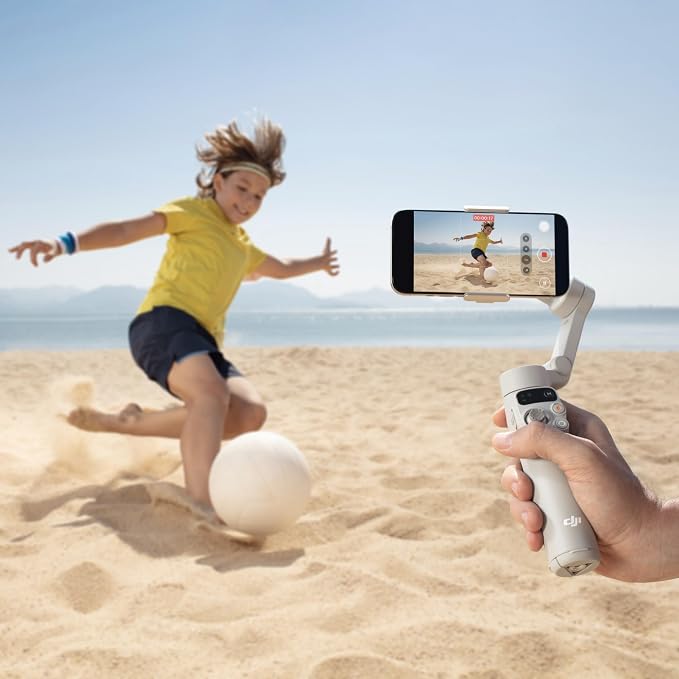 DJI Osmo Mobile 7 Gimbal Stabilizer for iPhone & Android, 3-Axis Gimbal | Built-in Tripod, Ultra-Light, Comfortable Grip, ActiveTrack, ShotGuides, One-Tap Edit, 10hrs Use, Phone Charging - Image 10
