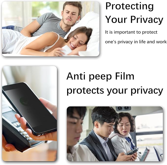 2+2 Pack Privacy Screen Protector for iPhone Air / 17 Air | Anti Spy Tempered Glass, with Camera Lens Protector, Anti Scratch, Bubble Free - Image 6