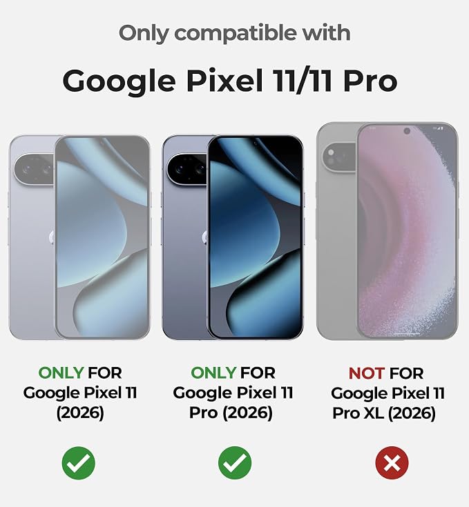 Dexnor for Google Pixel 11/11 Pro Case with Slide Camera Cover & 2 Front Frames & Built-in Screen Protector & Kickstand,Full-Body Shockproof Protective Cover Heavy-Duty Rugged Cases,Peony Pink(2026) - Image 2