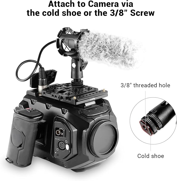 SmallRig Microphone Shock Mount Cold Shoe Pinch for Camera Shoe Boompole (Pack of 2) - Image 4