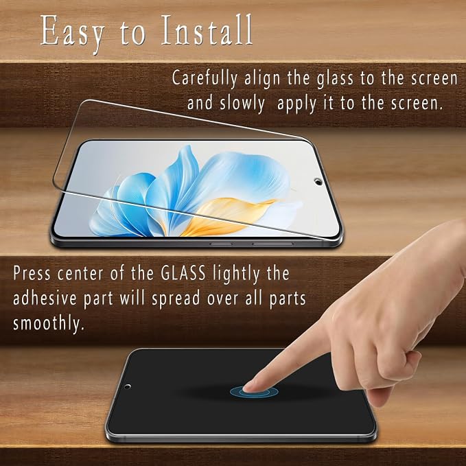 2+2 Pack Screen Protector for Samsung Galaxy S24 Tempered Glass | with Camera Lens Protector, Fingerprint Unlock Compatible, 9H Hardness, Anti Scratch, Bubble Free - Image 3