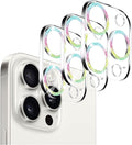 Dengduoduo 3 Pack Tempered Glass Camera Lens Protector for iPhone 15 Pro 6.1" & for iPhone 15 Pro Max 6.7", Bling Glitter Ultra HD, 9H Hardness, Anti-Scratch, Case Friendly [No Affect on Night Shots] by Dengduoduo