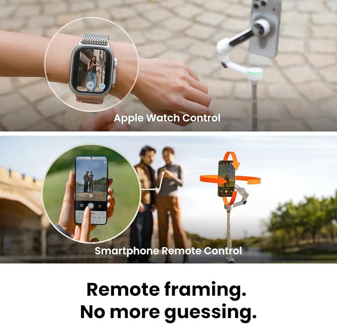Insta360 Flow 2 Pro Gimbal Stabilizer for iPhone, Android, Phone Gimbal with AI Tracking, Fill Light, Built-in Selfie Stick & Tripod, Vlogging, Travel, Family, Sport - Ultimate AI Tracker Bundle Grey - Image 8