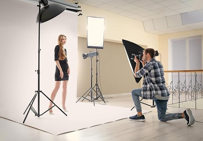 Denny Mfg Seamless Paper Backdrop for Photoshoot, Off White, 86 in x 36 ft | Photography Backdrop, Matte Finish for Portraits, Product Photos and Video Shoots, with Free Roll Gaffer Tape (2 in x 13 ft) - Image 3