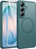 FNTCASE for Samsung Galaxy S26 Plus Case, Fit for Magsafe, Screen Protector | Full Camera Protection, Translucent Matte, 14FT Military Grade Drop Proof, Shockproof Protective Phone Cover, Sagebrush Green by FNTCASE