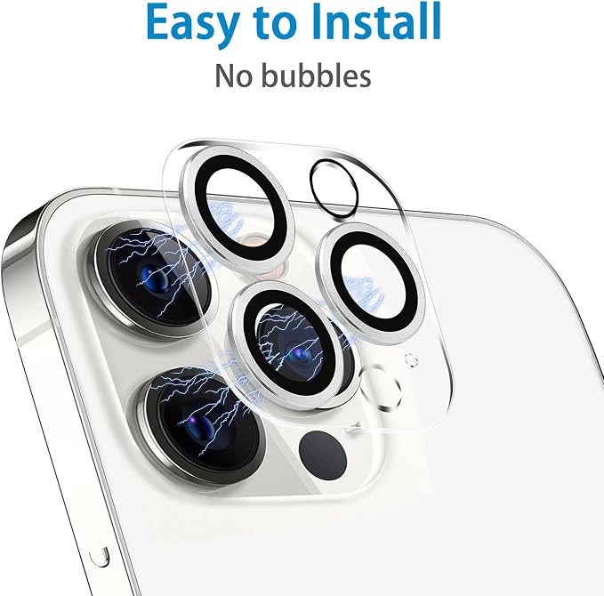 Dengduoduo 3 Pack Tempered Glass Camera Lens Protector for iPhone 12 Pro Max 6.7", Ultra HD, 9H Hardness, Anti-Scratch, Case Friendly, Easy to Install [No Affect on Night Shots] - Image 6