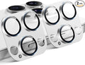 TAURI 2 Pack for iPhone 16 Pro Max/16 Pro Camera Lens Protector, Silver | Full Coverage Military-Grade Shatterproof, Upgrade AR Anti-Reflection Ultra Clear Transmission & Case Friendly by TAURI