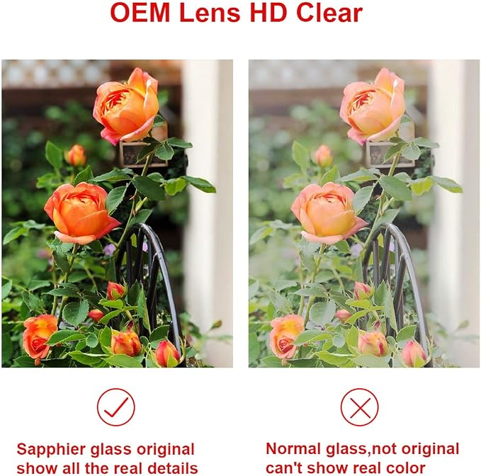 2 Pcs OEM Back Rear Camera Lens Glass Replacement for iPhone 8 Plus and 7 Plus with pre-Installed Adhesive and Reparing Toolkit - Image 5