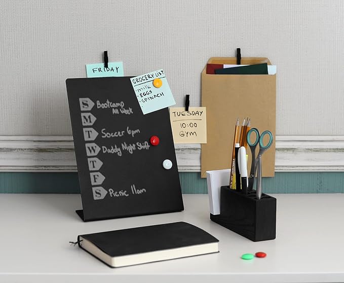 50 Pack Mini Self Adhesive Clips for Pictures - Black Wood Clip Photo Holders for Wall, Poster Hanger, Photo Cards Hanging Display Board & Picture Boards, Artwork Photos Holders Card Room Decor - Image 7