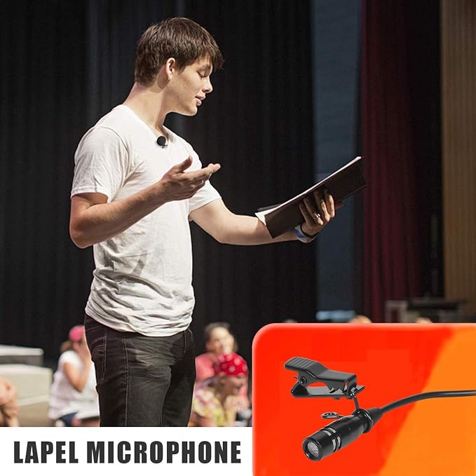 Lavalier Microphone Lapel Microphone Compatible with Sennheiser Wireless Transmitter - Unidirectional Condenser Mic – 3.5mm Screw Lock Plug - Image 8