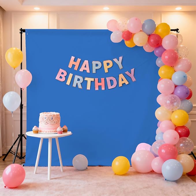 Royal Blue Photography Backdrop for Photoshoot, Fabric 6x9ft | Polyester Studio Photo Backgrounds, Non Reflective, Easy to Hang, for Portrait Shoot, Product, Party Decor, Video Creation - Image 3