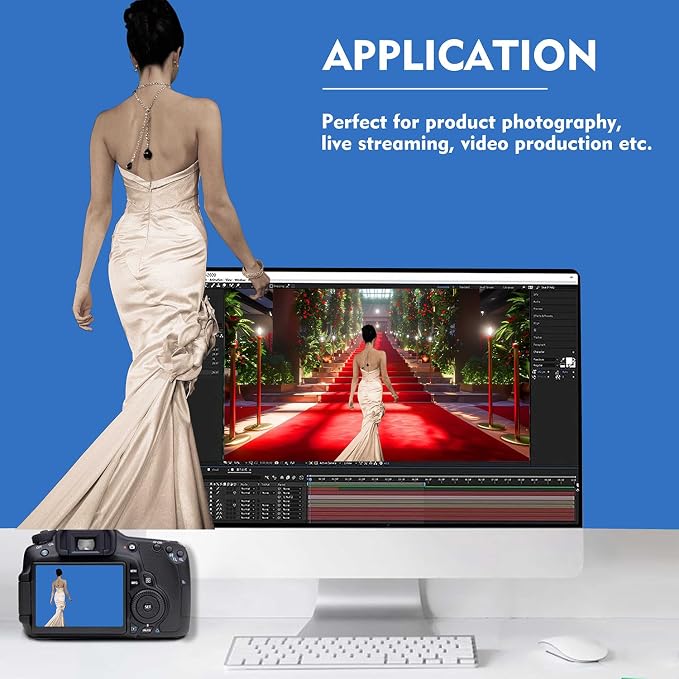 Royal Blue Photography Backdrop for Photoshoot, Fabric 8x10ft | Versatile Studio Photo Backgrounds, Non Reflective, Easy to Use, for Portraits, Product, Party, Video Creation - Image 3